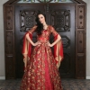 Tulle Abaya Red Kaftan