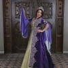 Purple Big Lace Kaftan