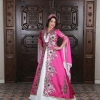 Fushia Lace Covered Dress