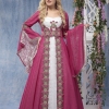 Şifon Kaftan Dantel Elbise 
