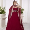 Kemer Detaylı Pelerin Kaftan