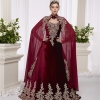 Komple Dantel İşleme Pelerin Kaftan