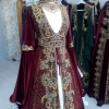Kiralık Ağır Hint İşleme Bordo Bindallı 36 - 40 Beden