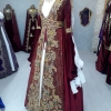 Kiralık Ağır Hint İşleme Bordo Bindallı 36 - 40 Beden