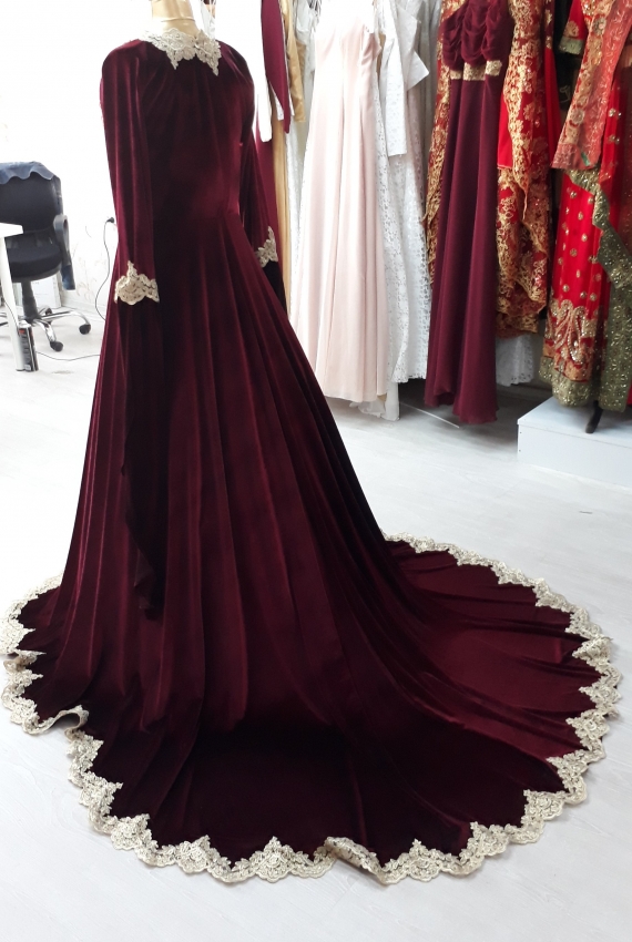 Velvet Bordo Kaftan Velvet Bordo Kaftan