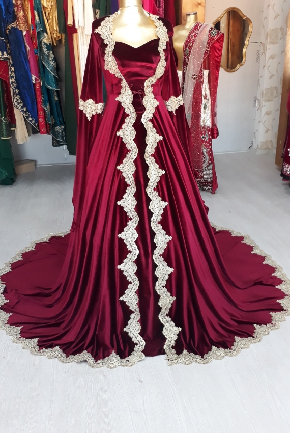 Velvet Bordo Kaftan Velvet Bordo Kaftan