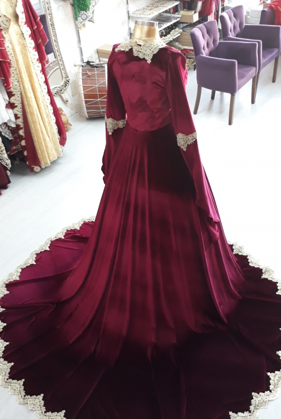 Velvet Bordo Kaftan Velvet Bordo Kaftan