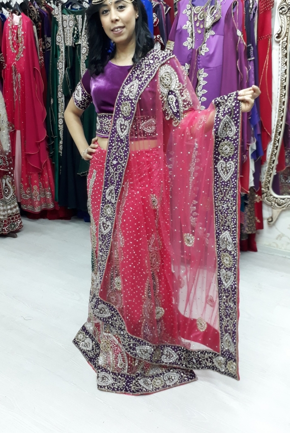 Kiralık Hint Elbisesi Fuşya Kiralık Hint Elbisesi Fuşya