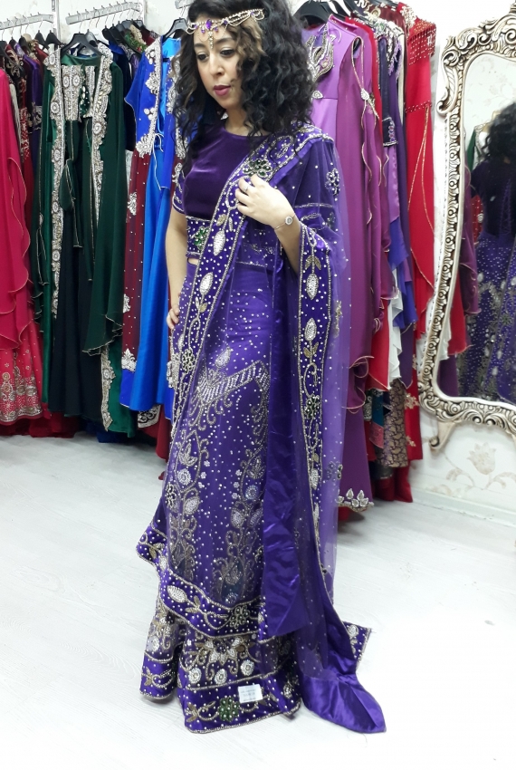 Kiralık Hint Elbisesi Mor Kiralık Hint Elbisesi Mor