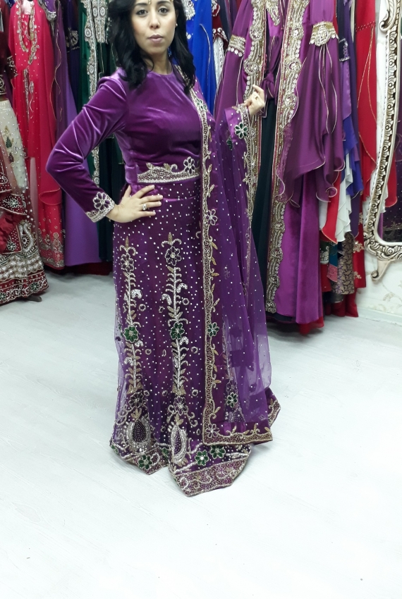 Kiralık Hint Elbisesi Mor Kiralık Hint Elbisesi Mor