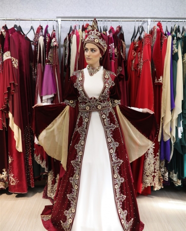 kiralık tesettür bindallı 836-b 36-40 beden (izmir mağazada)