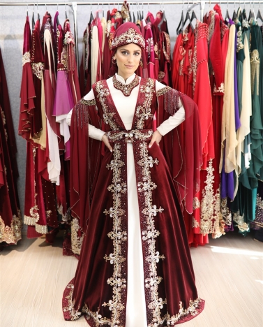 kiralık tesettür bindallı enb-107 36-38 beden (izmir mağaza)