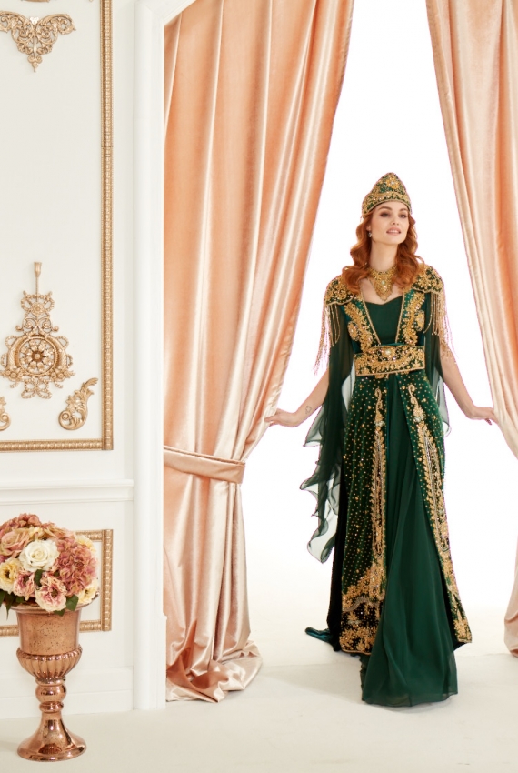 Kiralık Ağır Hint İşleme Yeşil Bindallı 36 - 40 Beden Kiralık Ağır Hint İşleme Yeşil Bindallı 36 - 40 Beden